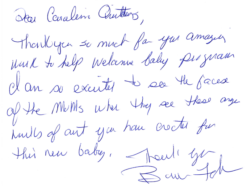 Thank you note from Welcome Baby | 2022-07-25